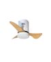 it-Lighting Elsinore -15W 3CCT LED Fan Light in White with Wooden Color 102000410